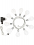 XmasKING, Catena luminosa prolungabile 5 m, 10 lampadine microled bianco freddo